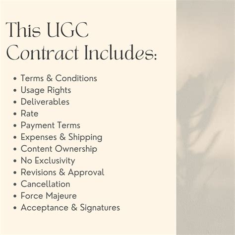 10 Essential Clauses For Ugc Creator Contract Template