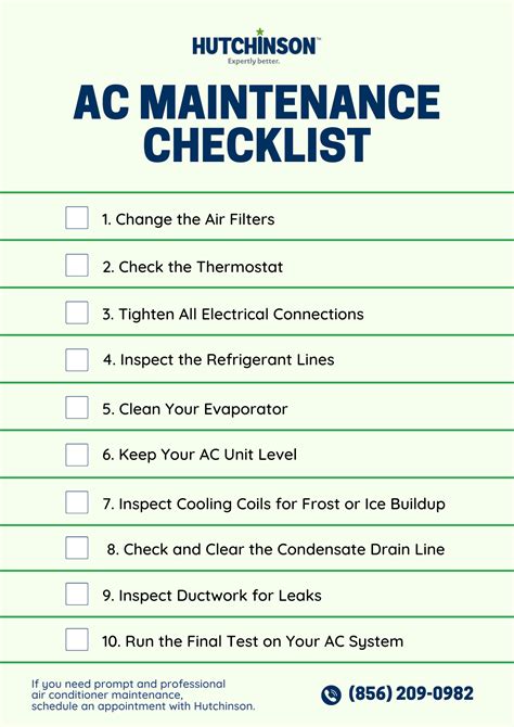 10 Essential Hvac Preventive Maintenance Checklist Items