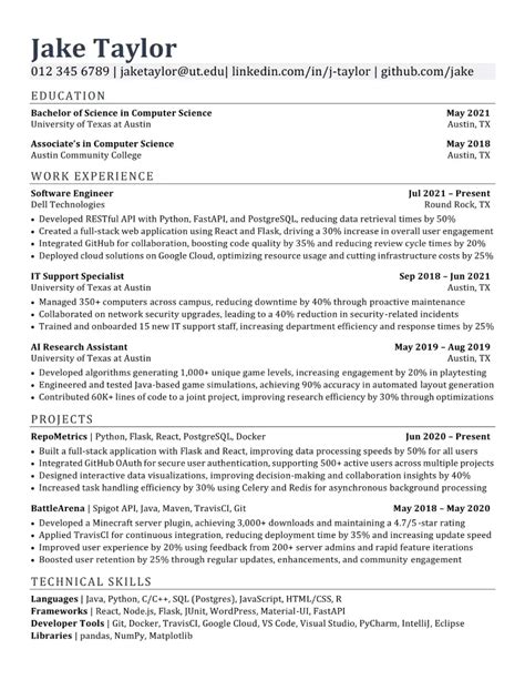 10 Essential Tips For Jakes Resume Template