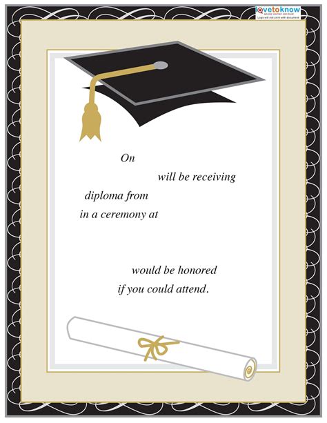 10 Free Graduation Card Templates In Word