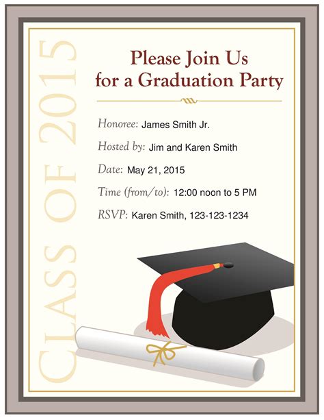 10 Free Graduation Invitation Templates