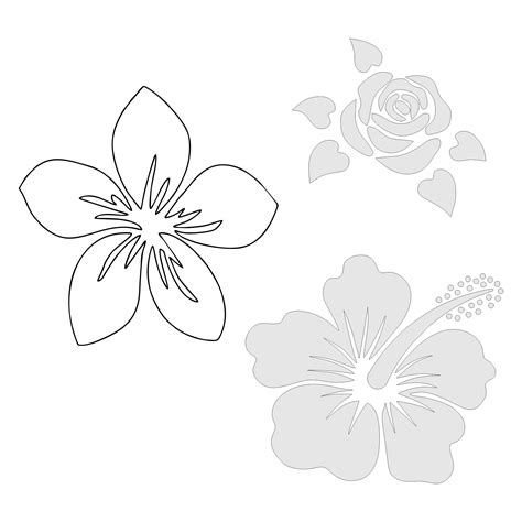 10 Free Large Printable Flower Templates To Decorate