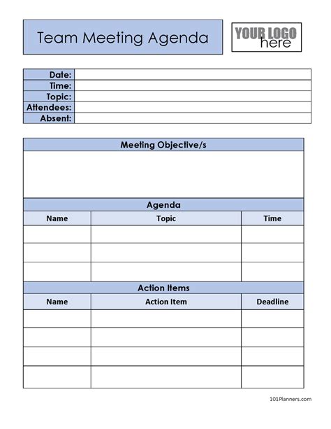 10 Free Meeting Agenda Templates On Google Docs