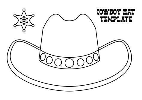 10 Free Printable Cowboy Hat Templates