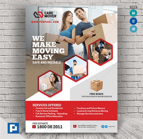 10 Moving Company Flyer Templates To Boost Your Business