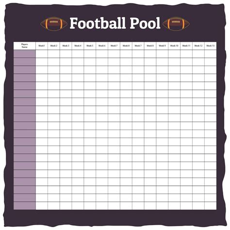 10 Proven Football Pool Templates To Boost Your Winnings