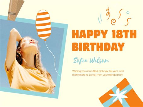 18 Creative 18th Birthday Message Templates