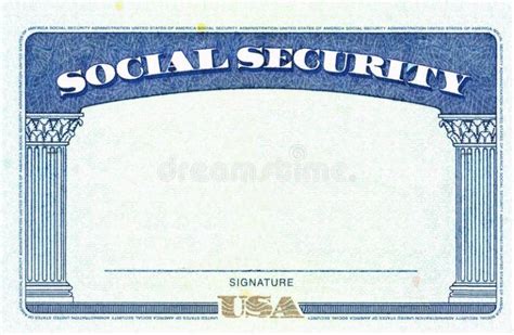 3 Essential Sections Of A Social Security Card Template