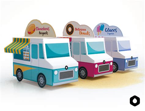 3d Food Truck Template Design For Business Success