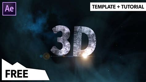 3d Text After Effects Template For Professionals