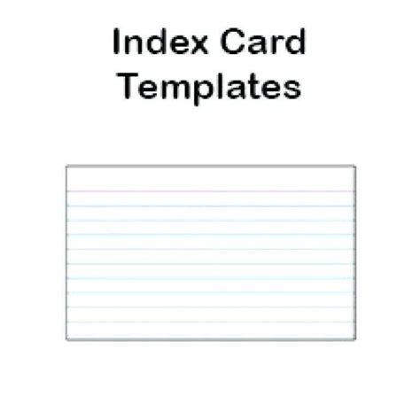 3x5 Index Card Template For Microsoft Word