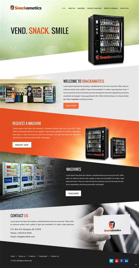 5 Best Vending Machine Website Templates