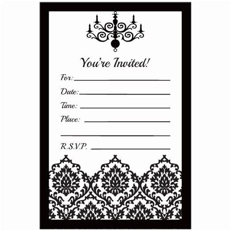 5 Black And White Invitation Templates To Try