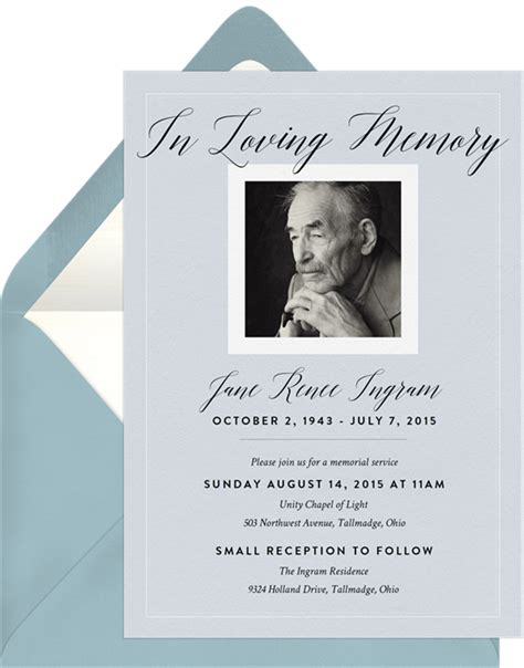 5 Celebration Of Life Invitation Templates To Honor Loved Ones