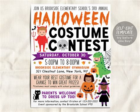 5 Costume Contest Flyer Templates To Win