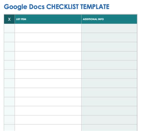 5 Daily Checklist Templates In Google Docs