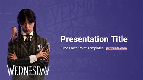 5 Darkly Elegant Powerpoint Templates Inspired By Wednesday Addams