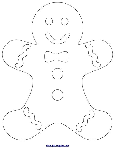 5 Easy Gingerbread Man Drawing Templates