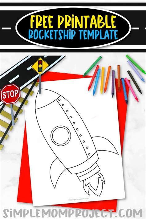 5 Easy Rocket Ship Craft Templates