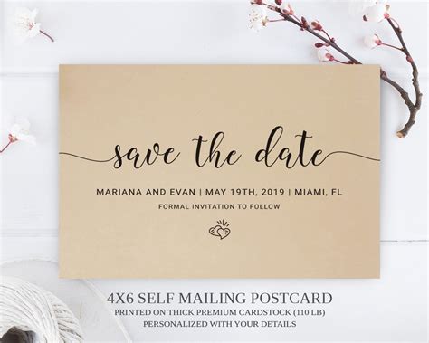 5 Easy Save The Date Postcard Templates To Use