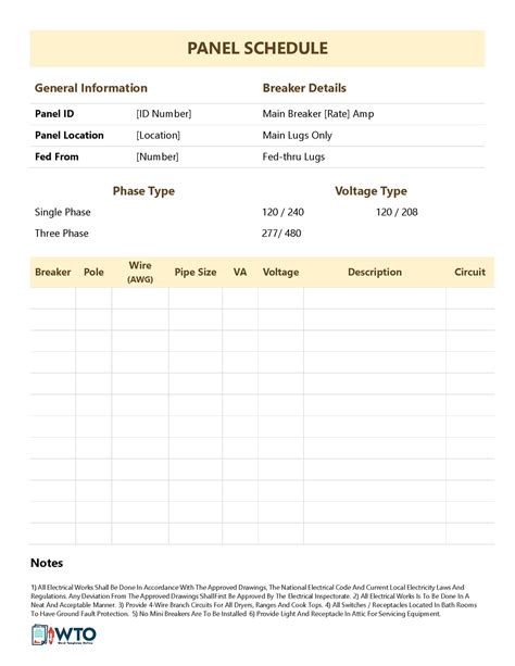 5 Easy Steps To Create A Square D Panel Schedule Template