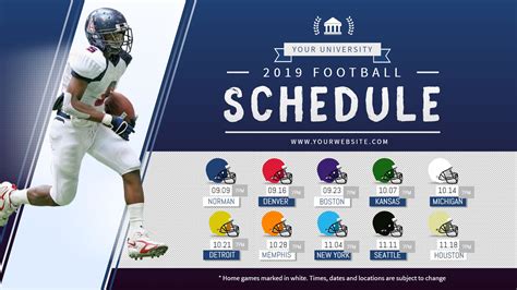 5 Easy Steps To Create Football Schedule Maker Template