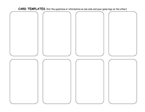 5 Easy Ways To Create A Playing Card Template Word