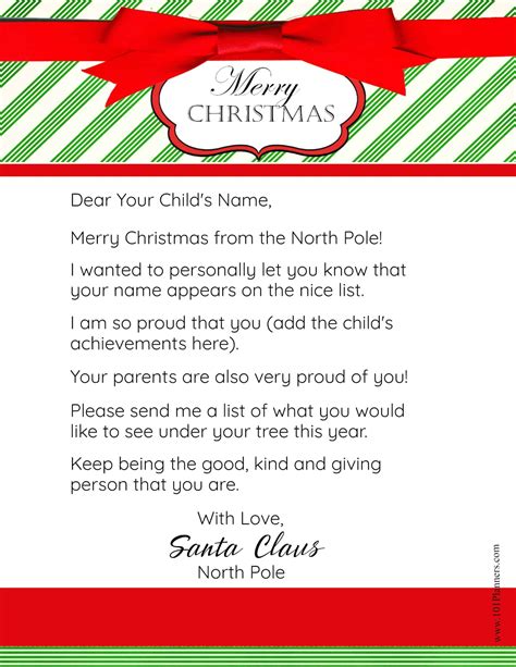 5 Editable Letter From Santa Templates To Delight Kids