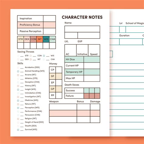 5 Essential Dnd Player Notes Templates