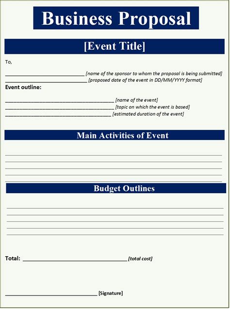 5 Essential Elements Of A Bid Proposal Template In Excel