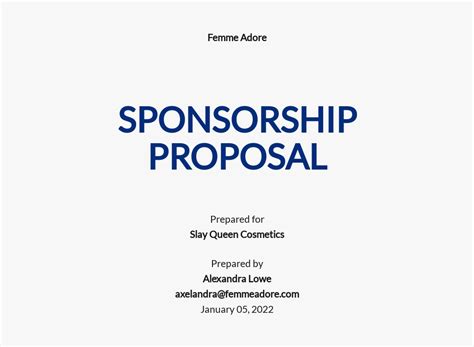 5 Essential Elements Of A Radio Sponsorship Proposal Template