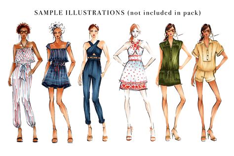 5 Essential Fashion Design Figure Templates