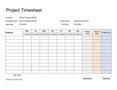 5 Essential Features Freelance Timesheet Template Excel