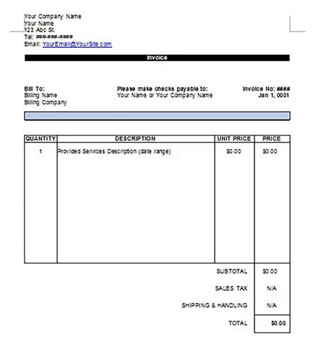 5 Essential Freelance Invoice Templates In Google Docs