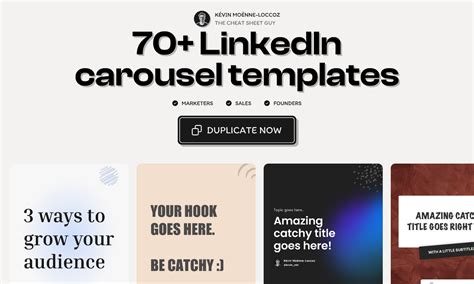 5 Essential Linkedin Carousel Post Templates