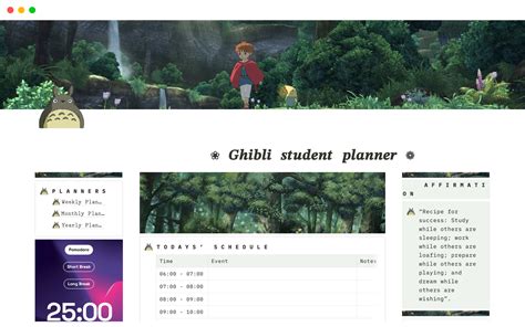 5 Essential Notion Templates For Studio Ghibli Fans