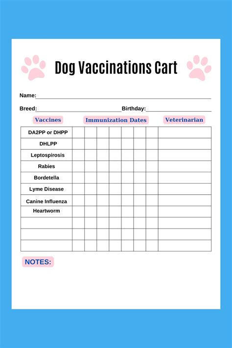 5 Essential Pet Vaccination Record Templates