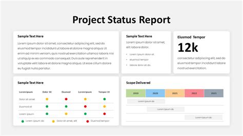 5 Essential Project Status Report Template Ppt Slides