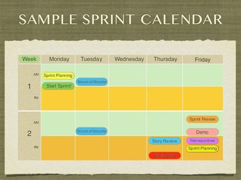 5 Essential Sprint Calendar Templates In Excel