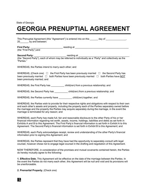 5 Essential Tips For A Georgia Prenuptial Agreement