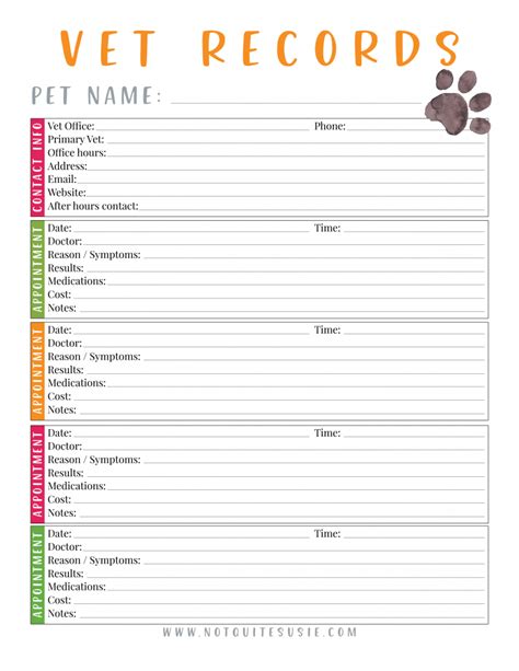 5 Essential Vet Record Templates To Print Now