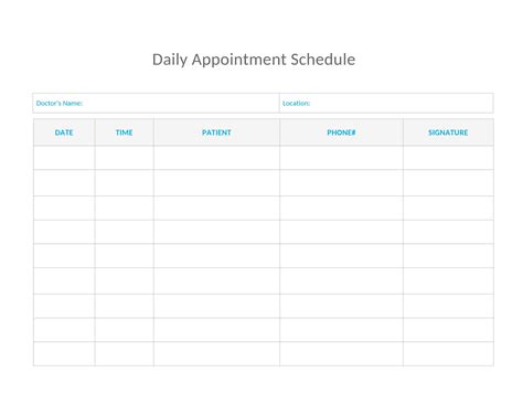 5 Essential Weekly Appointment Calendar Templates