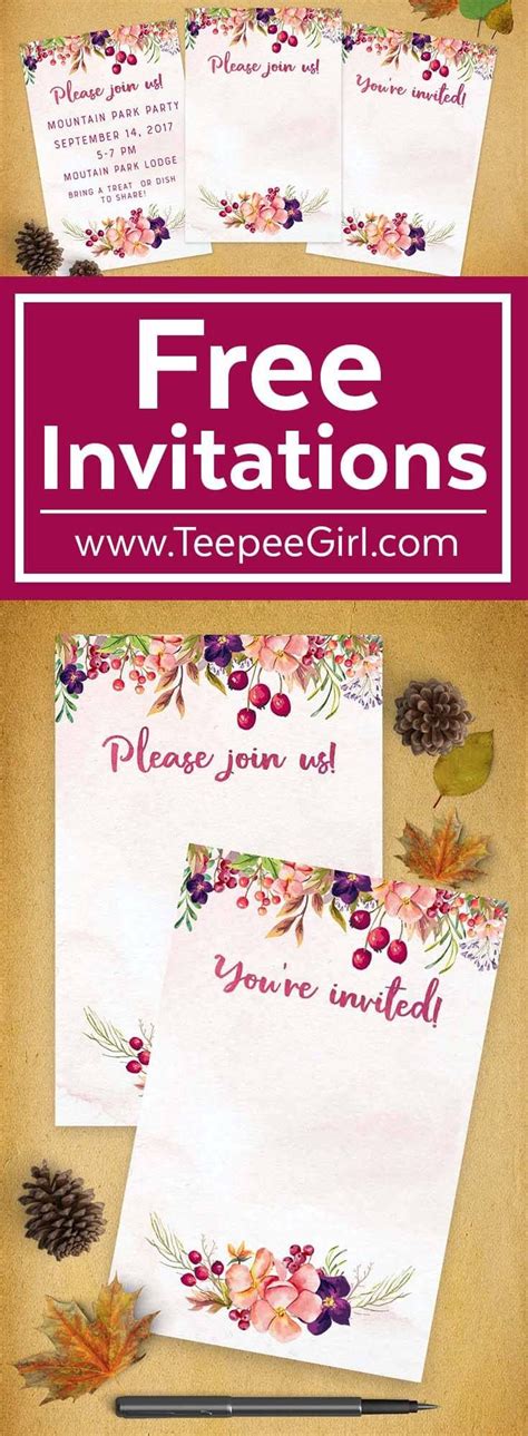 5 Free 4x6 Invitation Templates You Need