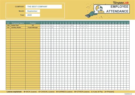 5 Free Attendance Sheet Templates You Can Use