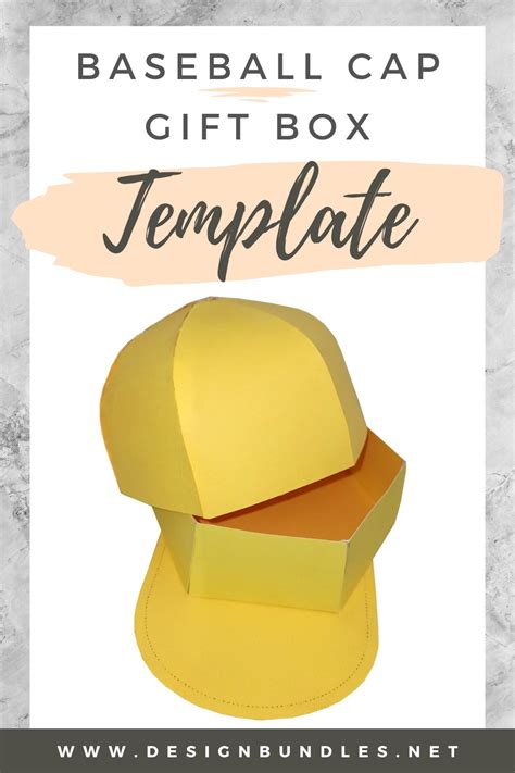 5 Free Baseball Cap Gift Box Templates