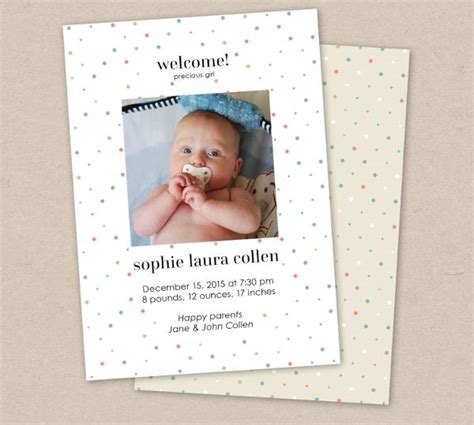 5 Free Birth Announcement Templates To Try