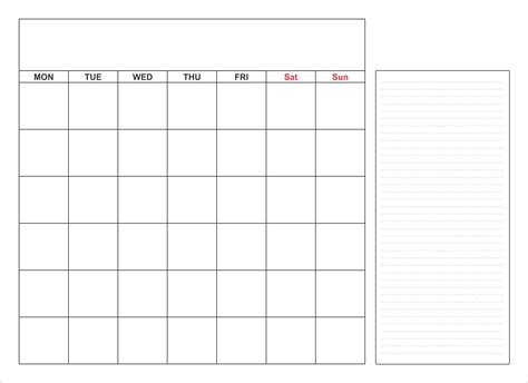 5 Free Blank Calendar Templates For Word