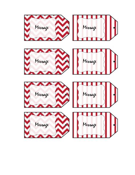 5 Free Blank Gift Tags Templates To Print