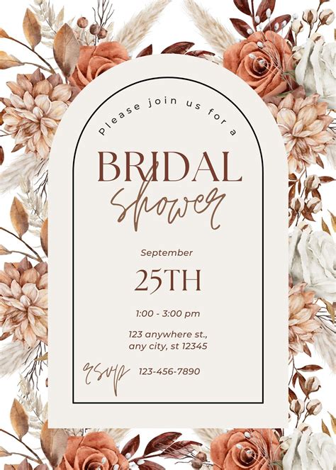 5 Free Bridal Shower Invitation Templates To Download