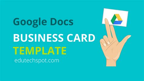 5 Free Business Card Templates Google Docs